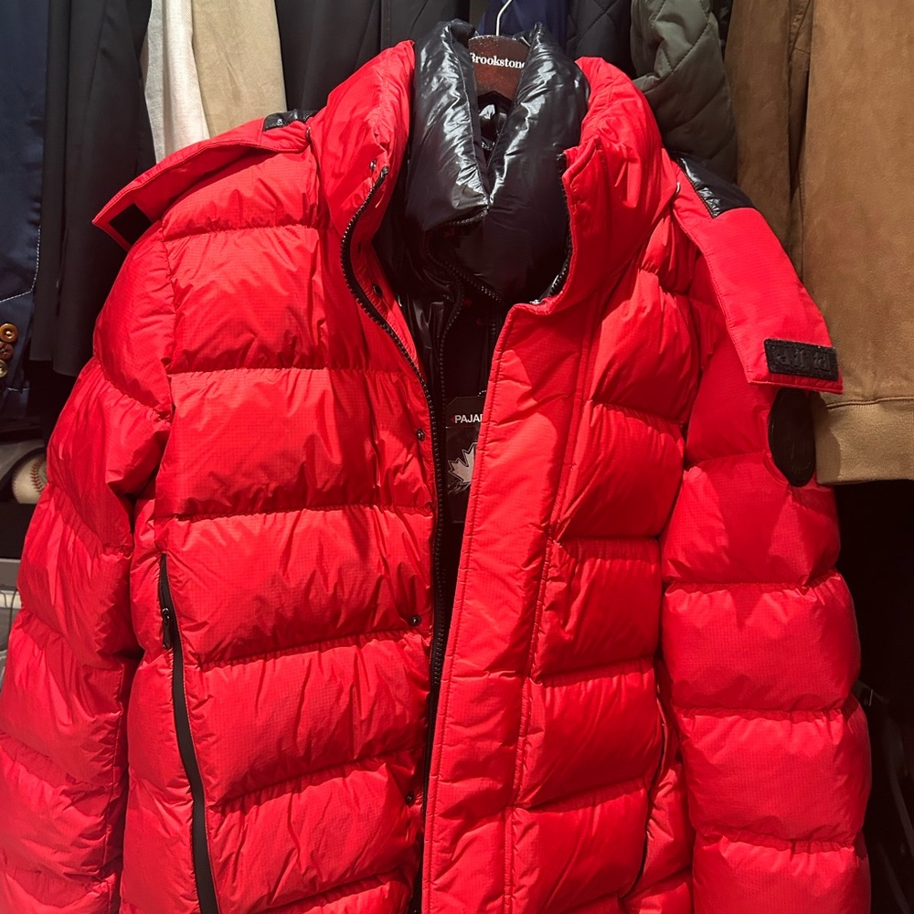Pajar Vibrant Red Quilted Puffer Jacket